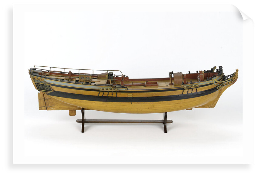 Full hull model of a merchant brig (circa 1795) by unknown