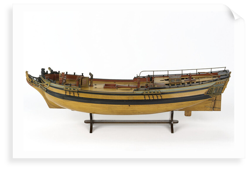 Full hull model of a merchant brig (circa 1795) by unknown