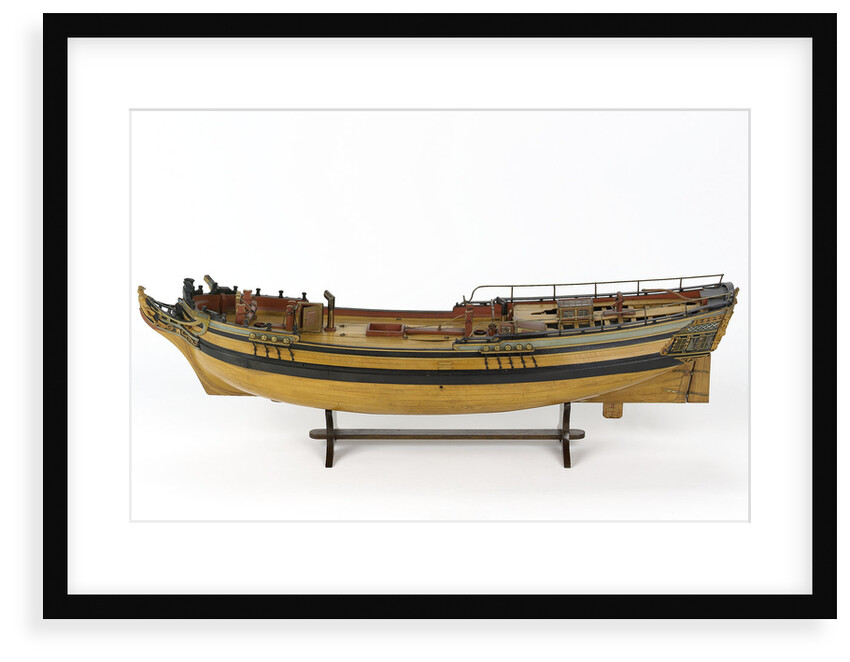 Full hull model of a merchant brig (circa 1795) by unknown
