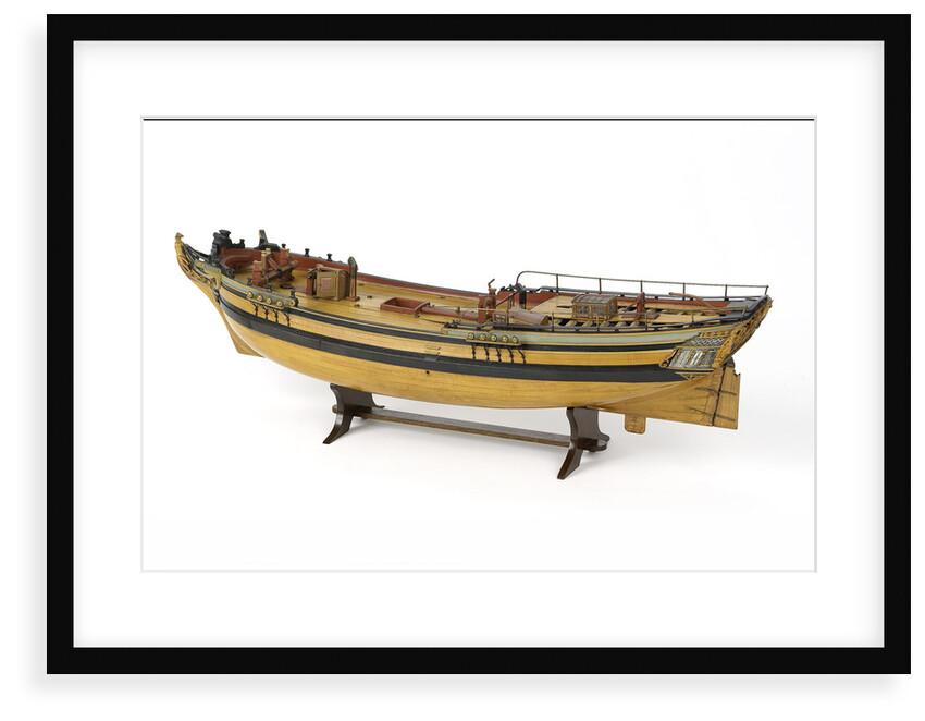 Full hull model of a merchant brig (circa 1795) by unknown