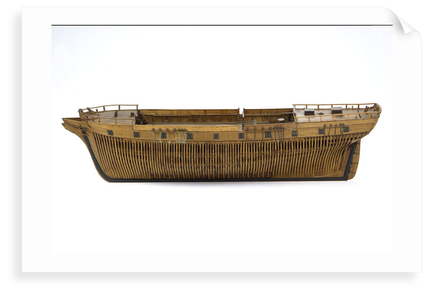Merchantman, port broadside by Unknown