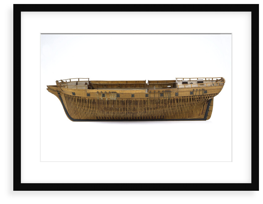 Merchantman, port broadside by Unknown