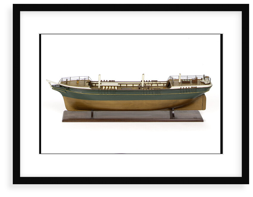 'J D Henwood', port broadside by E. Tarry Adams