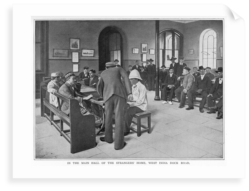In the main hall of the Strangers' Home, West India Dock Road by unknown
