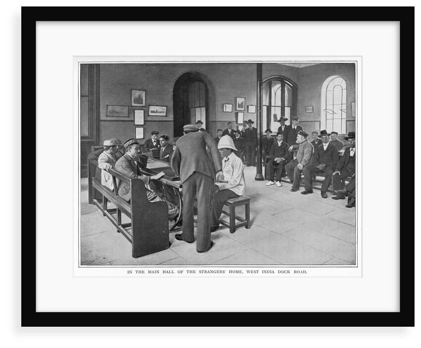 In the main hall of the Strangers' Home, West India Dock Road by unknown