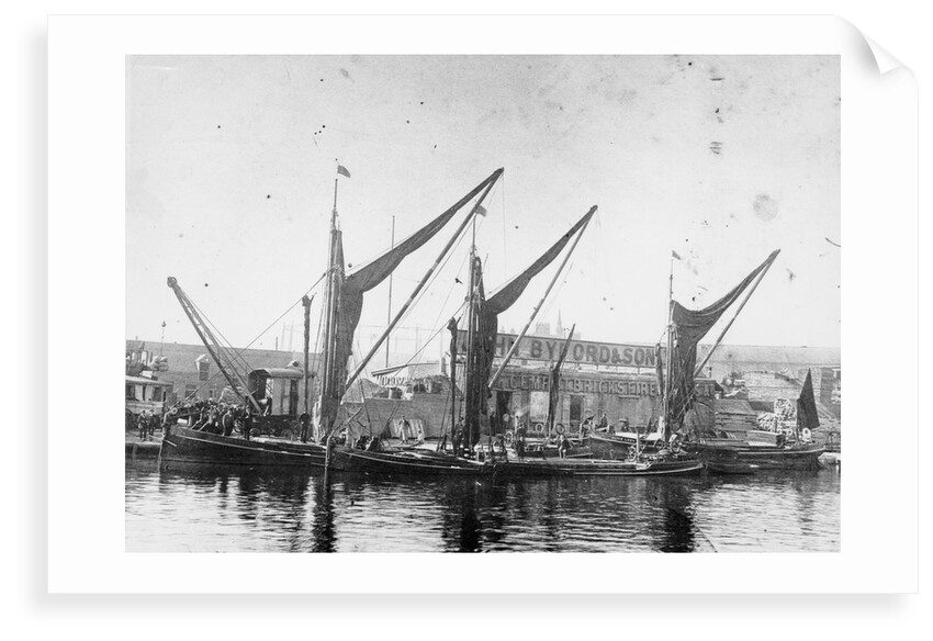 Barges at Bow Creek by unknown
