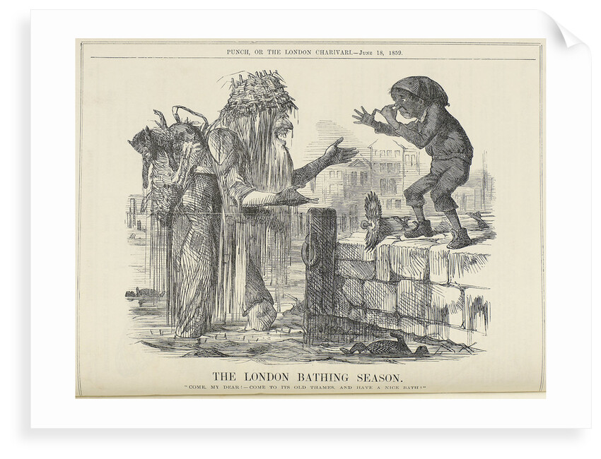 The London bathing season by Punch