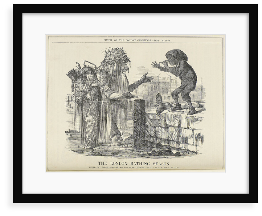 The London bathing season by Punch