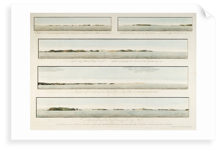 Five views in the Bay of Fundy by J. F. W. Des Barres