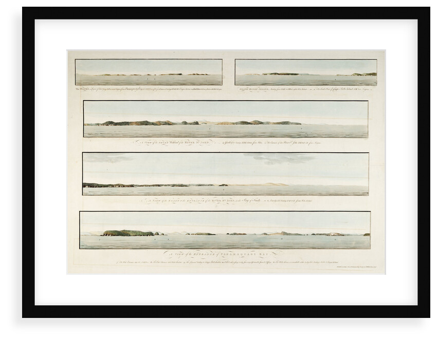 Five views in the Bay of Fundy by J. F. W. Des Barres