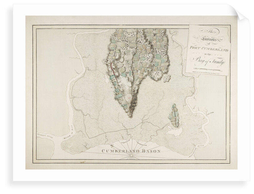 The environs of Fort Cumberland in the Bay of Fundy by J.F.W. Des Barres