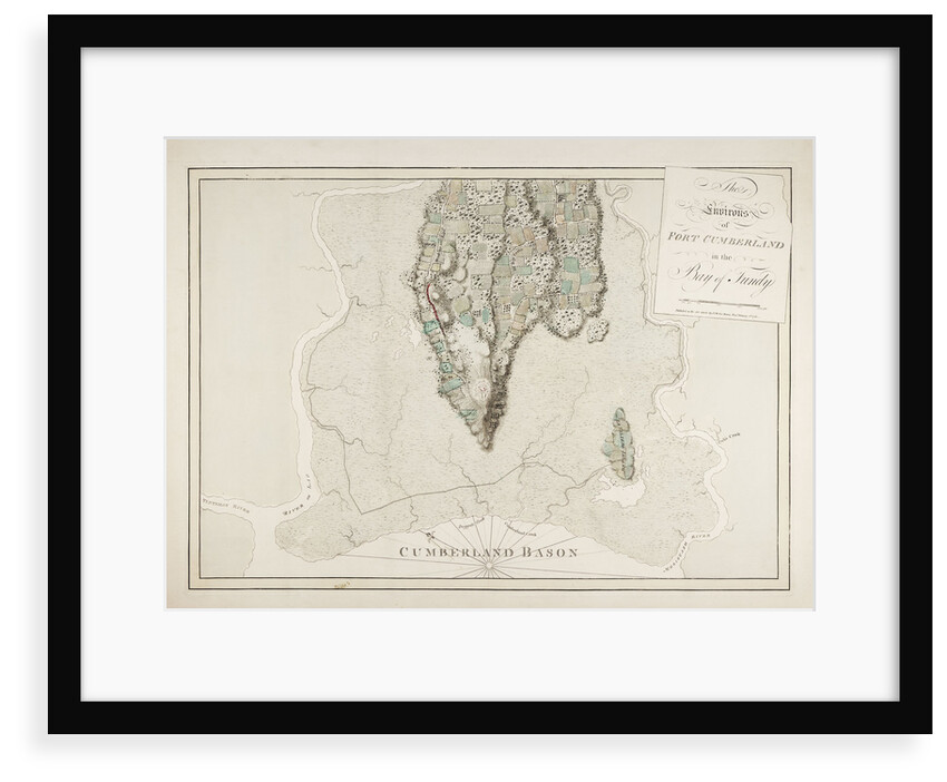 The environs of Fort Cumberland in the Bay of Fundy by J.F.W. Des Barres