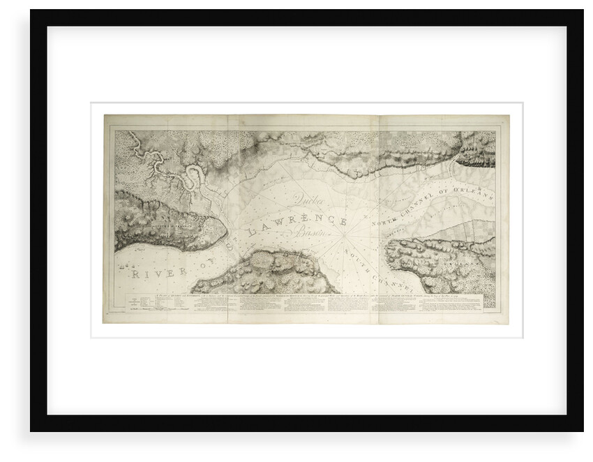 A plan of Quebec and environs with its defences by J. F. W. Des Barres