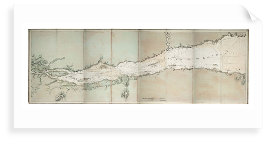 Chart of river of St. Lawrence, North America Atlantic coast by J. F. W. Des Barres