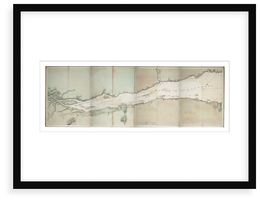 Chart of river of St. Lawrence, North America Atlantic coast by J. F. W. Des Barres