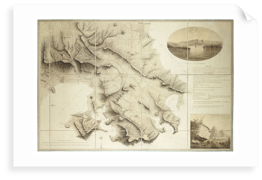 Plan of the environs of English Harbour, Antigua by John Brown