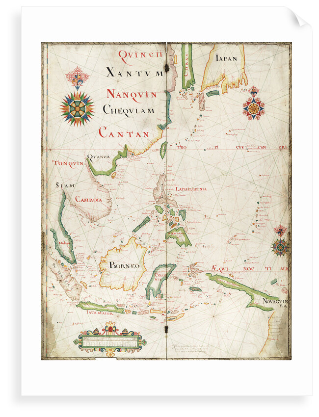 The south part of Virginia. Made by Nicholas Comberford dwelling in Redcliffe, anno 1657 by Nicholas Comberford