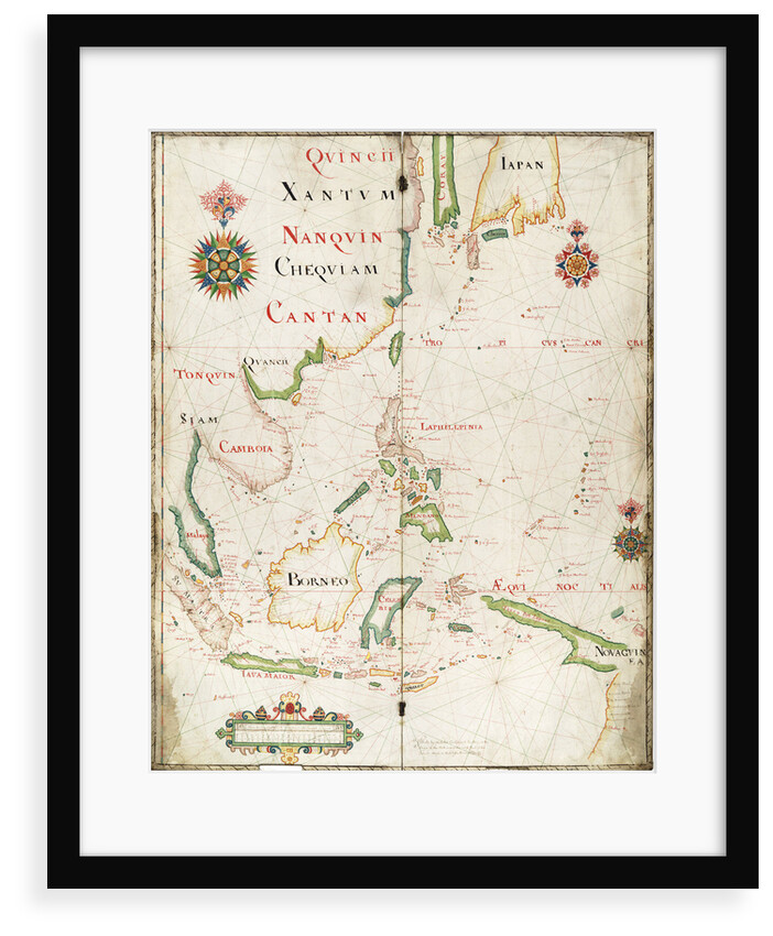 Map of the East Indies, 1665 by Nicholas Comberford