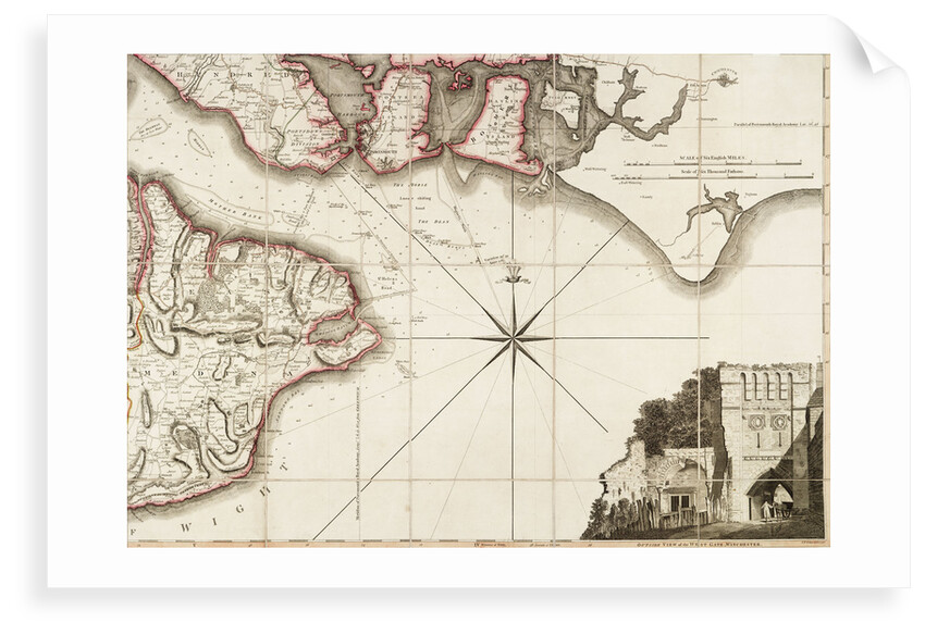 Hampshire or the county of Southampton including the Isle of Wight by Thomas Milne
