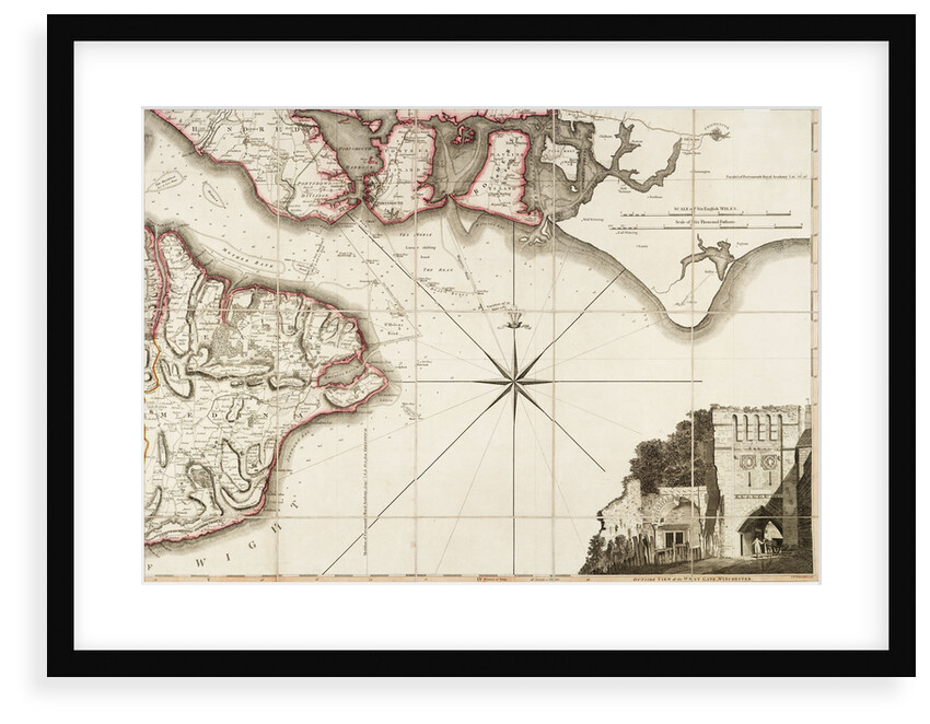 Hampshire or the county of Southampton including the Isle of Wight by Thomas Milne