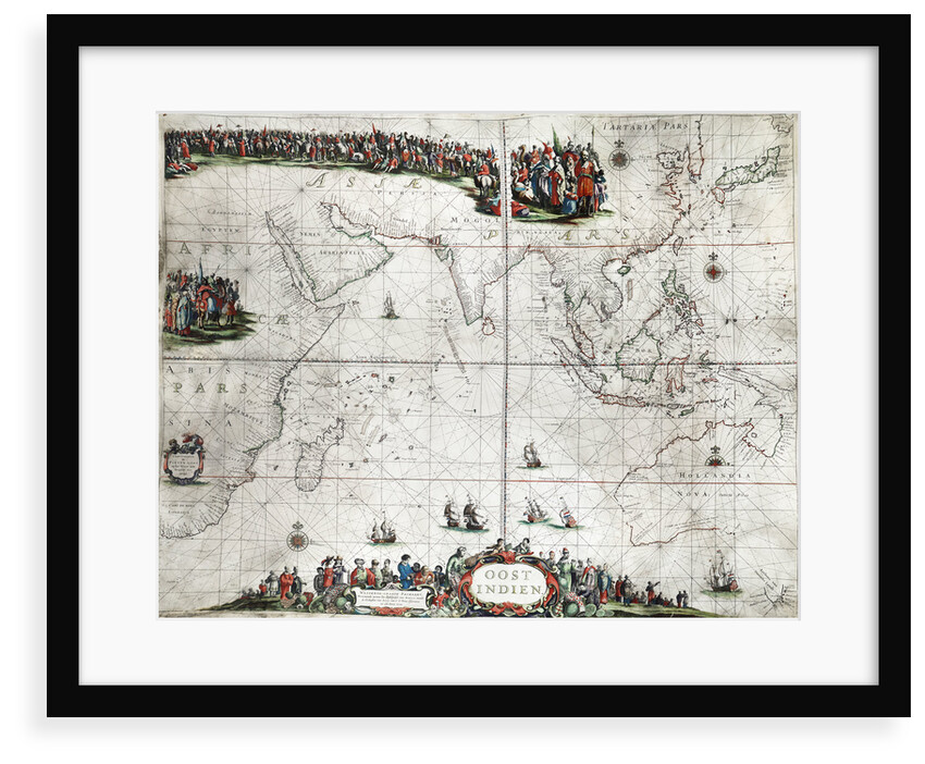 Map of the East Indies by Pieter Goos