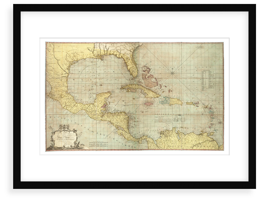 Chart of the West Indies by Joseph Smith Speer