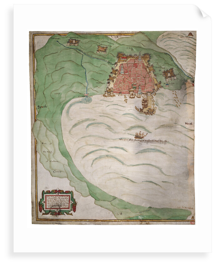 Chart of Algiers Bay, 1620 by Robert Norton