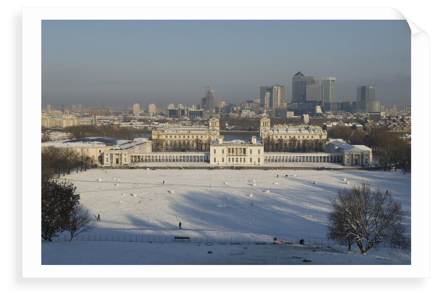 National Maritime Museum and Queen's House after heavy snowfall by National Maritime Museum