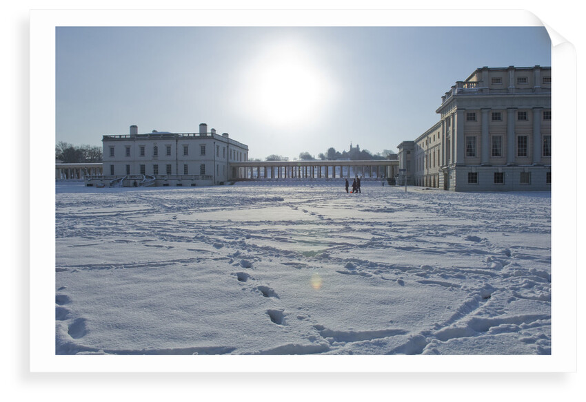 National Maritime Museum and Queen's House after heavy snowfall by National Maritime Museum