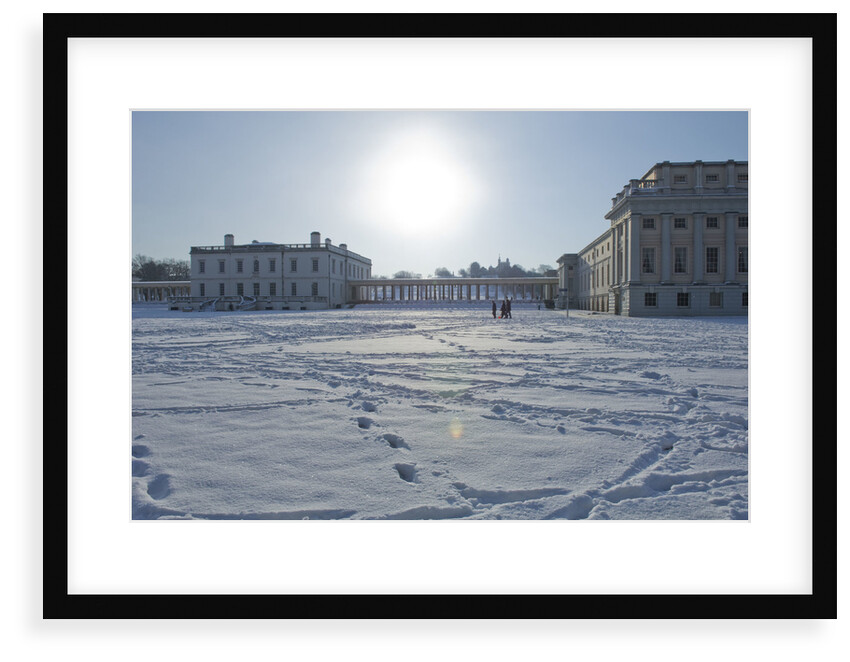 National Maritime Museum and Queen's House after heavy snowfall by National Maritime Museum
