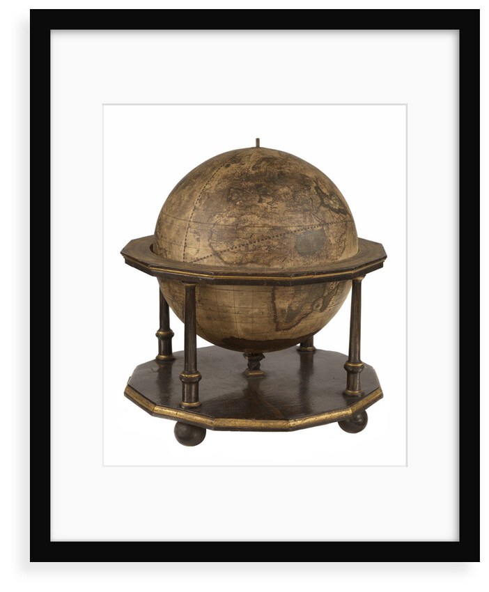 Terrestrial table globe by unknown