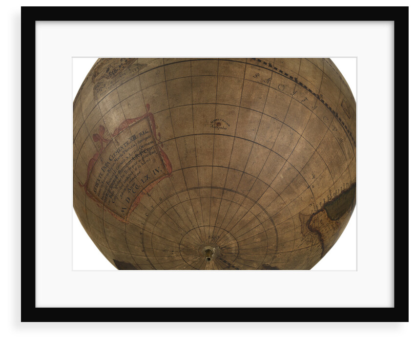 Terrestrial table globe by unknown