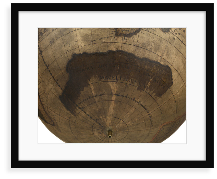 Terrestrial table globe by unknown