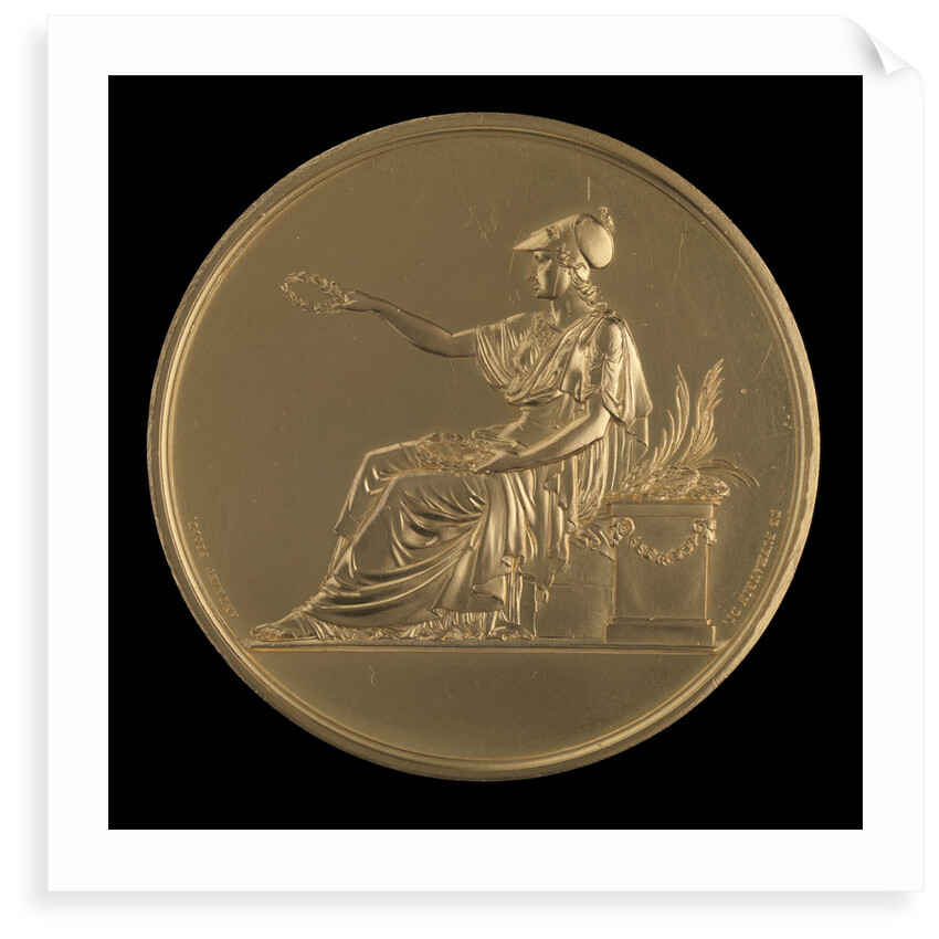 Large Gold medal, , 1827 by Andrieu