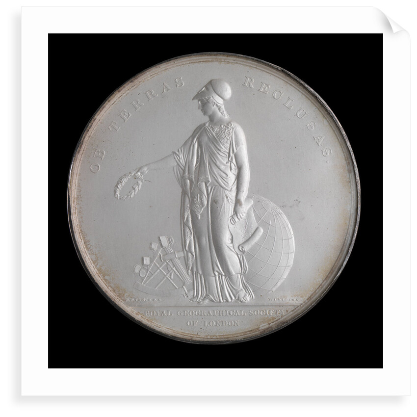 Prize medal: Royal Geographical Society 1835 by William Wyon