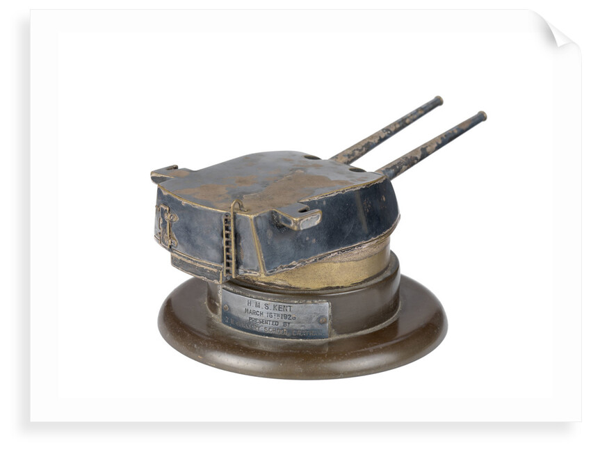 Model of gun turret on HMS 'Kent' (1926) by unknown