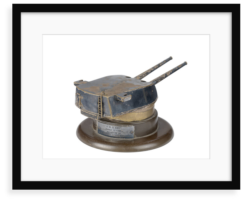 Model of gun turret on HMS 'Kent' (1926) by unknown