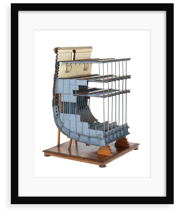 Half midship section model of HMS 'Warrior' (1860) by unknown