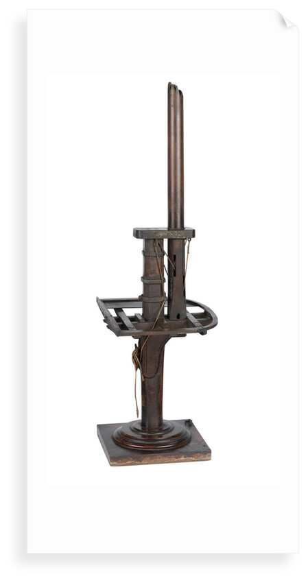 Mast with platform and topmast by unknown