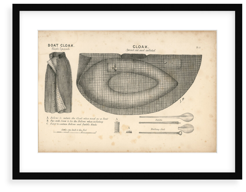 The boat-cloak or cloak boat...invented by Peter Halkett, R.N. by Peter Halkett