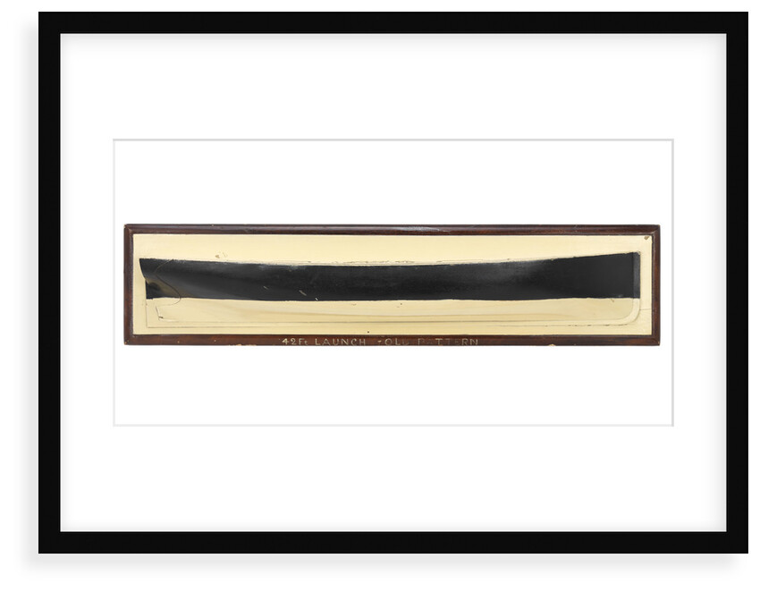 Model of a ship's launch by unknown