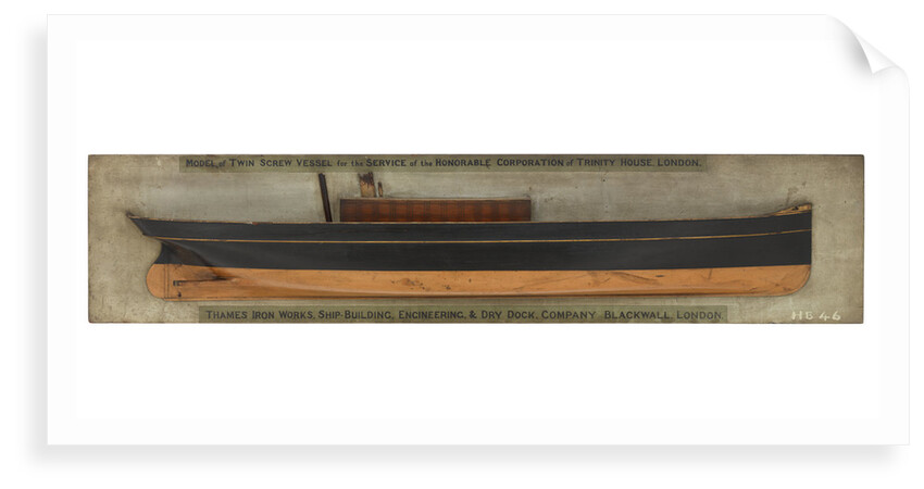 Model of a Trinity House buoy tender by unknown
