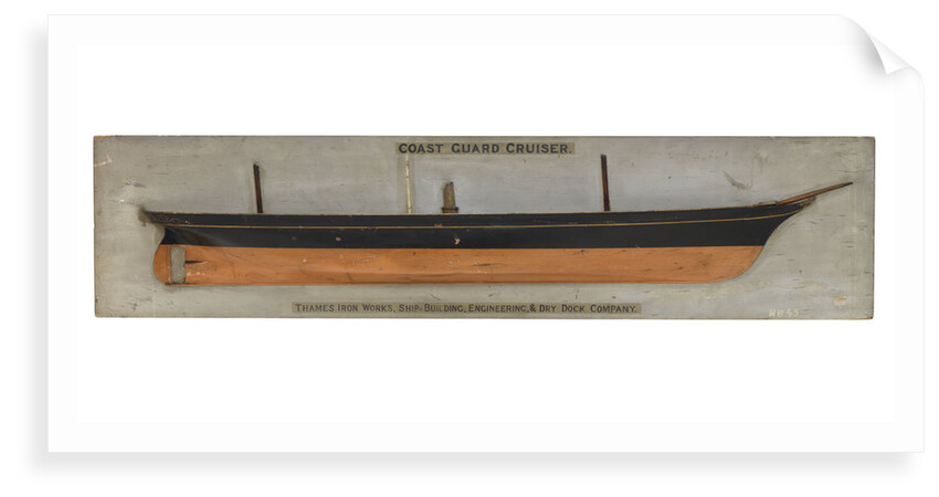 Model of a coast guard cruiser by unknown