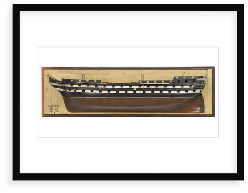 HMS 'Hood' (1849) by unknown