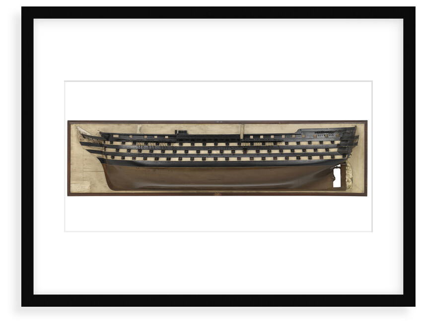 Half block model of HMS 'Marlborough' (1855) by unknown