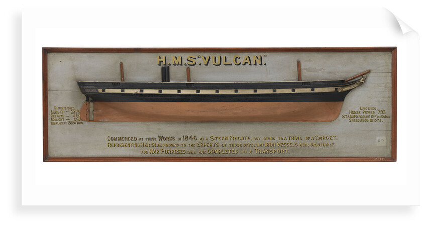 HMS 'Vulcan' (1849) by unknown