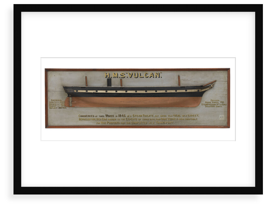HMS 'Vulcan' (1849) by unknown