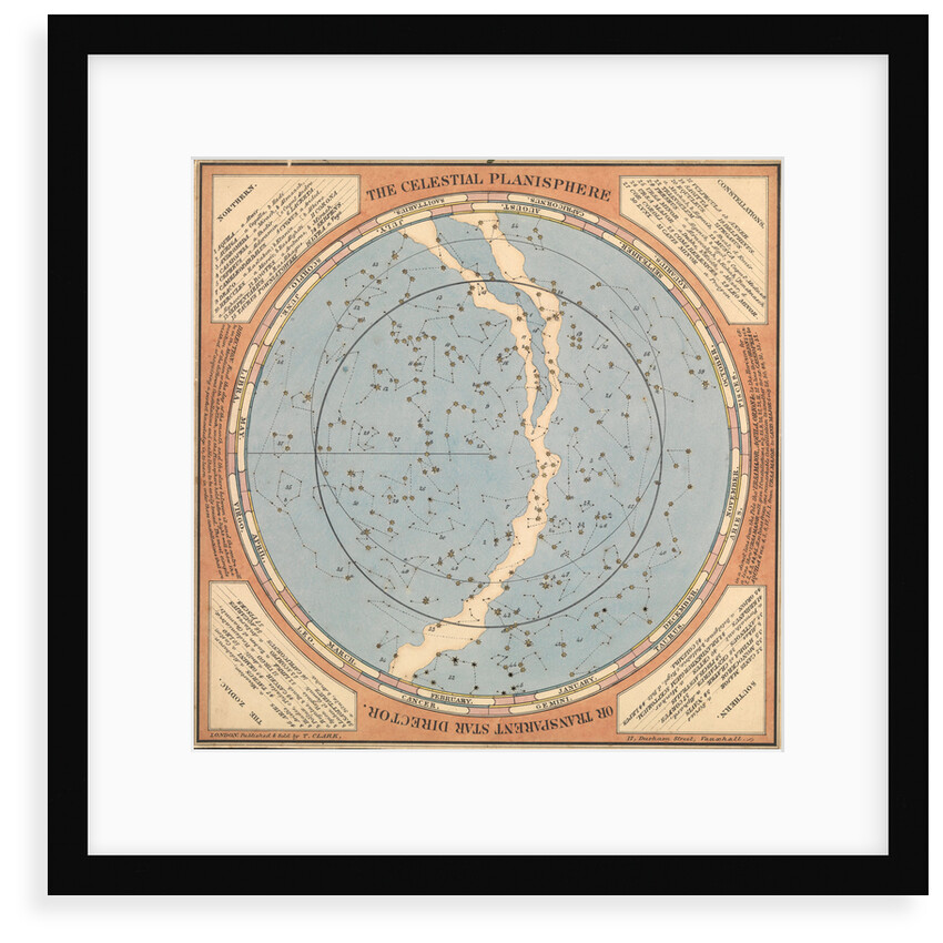 The celestial planisphere or transparent star director by T. Clark
