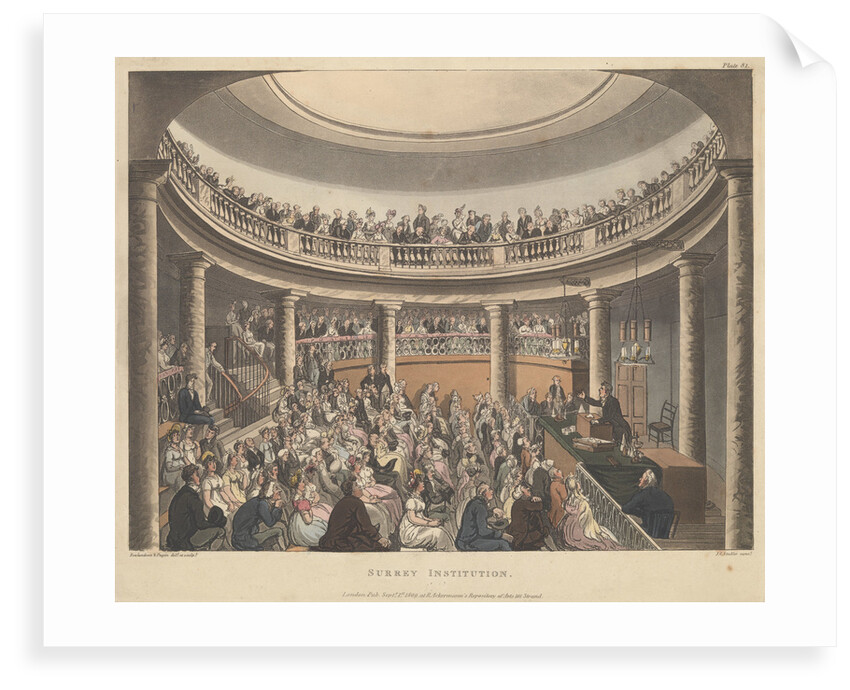 Surrey Institution by Thomas Rowlandson