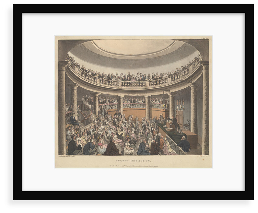 Surrey Institution by Thomas Rowlandson